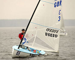 Finn sailing dinghy