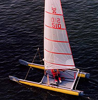 Catapult catamaran