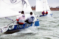 RS400 sailing dinghy