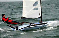 RS600 sailing dinghy